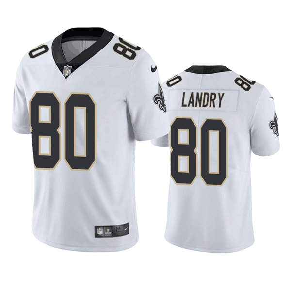 Men's New Orleans Saints #80 Jarvis Landry White Vapor Limited Stitched Jersey